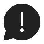 Chat Warning SVG Icon